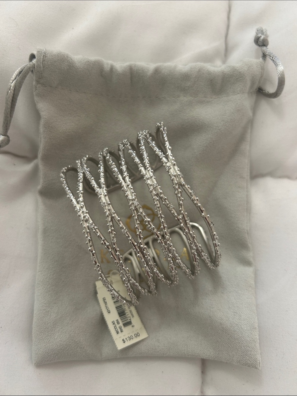 Kendra Scott Nicolas Rhodium Cuff Bracelet | Silver | NWT